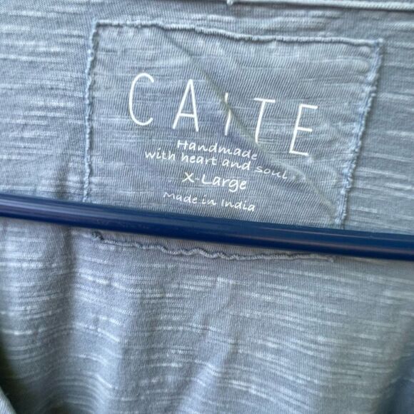 CAITE size XL embroidered Skye Top boho relaxed oversized boxy flowy - Picture 8 of 11